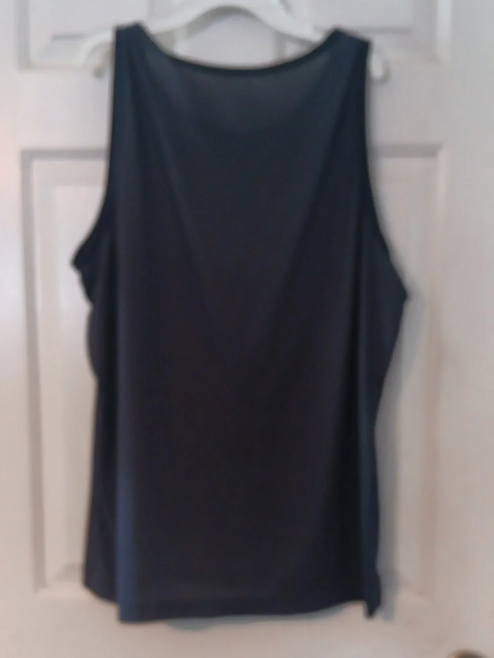 Nike Black Tank Top with Gray Swoosh Panel